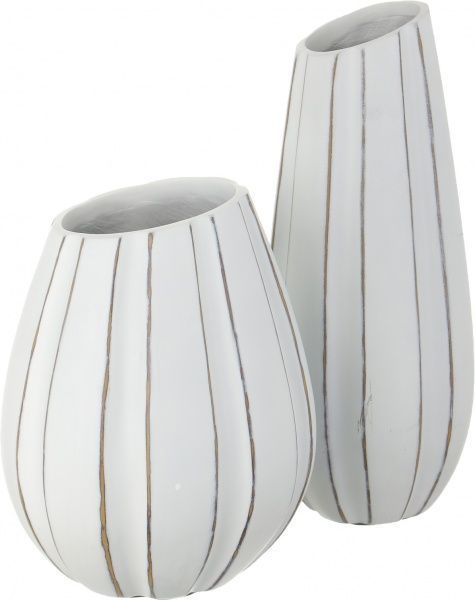 Ваза для цветов Elit 16х15х37,5 см белая