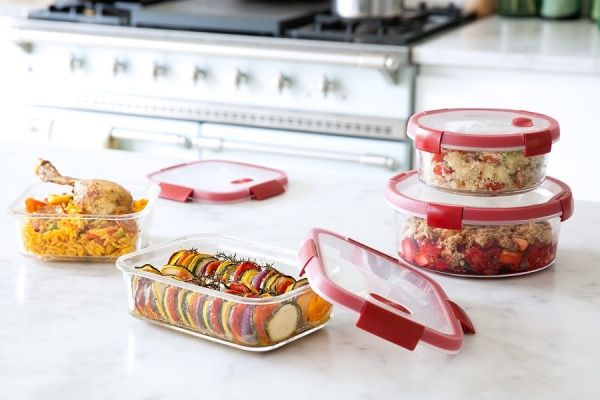 Контейнер для харчових продуктів з кришкою 900 мл Flamberg Premium