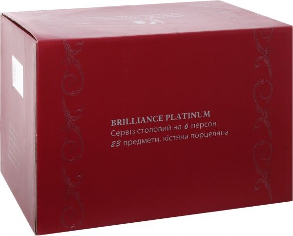 Сервиз столовый Brilliance Platinum 23 предмета на 6 персон Fiora