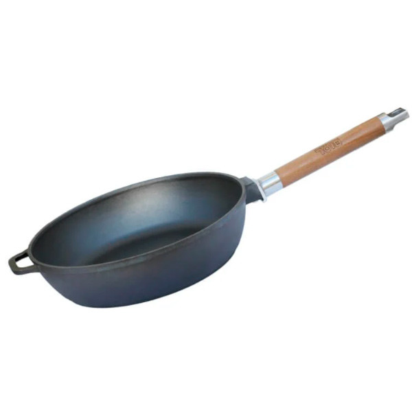 Сковорода чавунна Biol знімна ручка 26 см Класік 0326