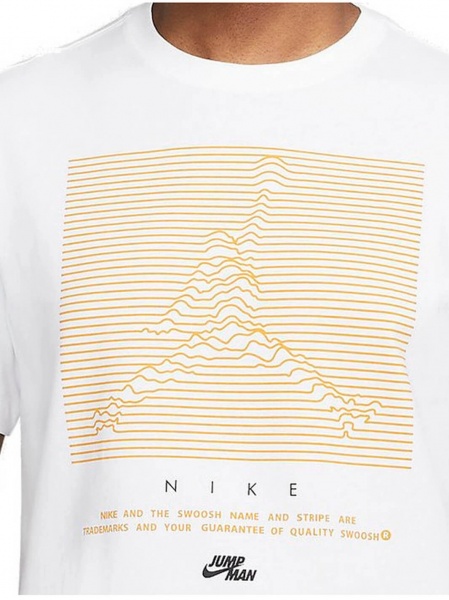 Футболка Jordan M J JMPMN GFX SS CREW DH8972-100 р.L білий