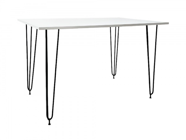 Стол Акрон 1200x800x750 мм черный/белый 