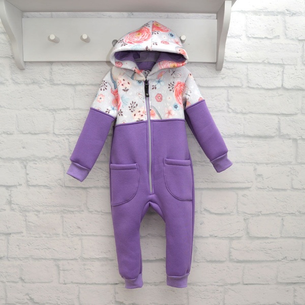 Ромпер для девочки Blanka Птичка р.104–110 фиолетовый 12876 