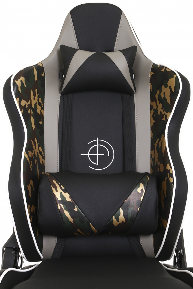 Кресло игровое Сана черный/серый/камуфляж