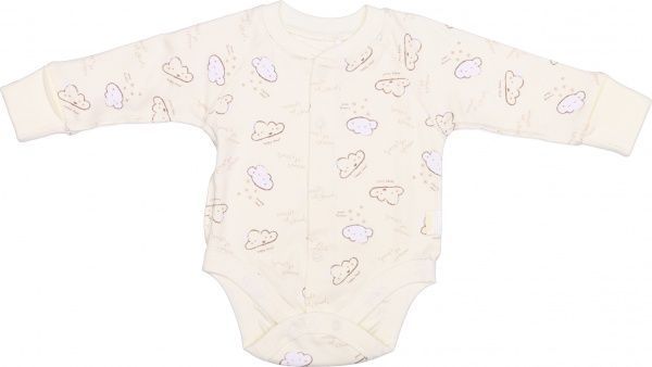 Боді унісекс Bembi БД69 р.62 молочний із малюнком 