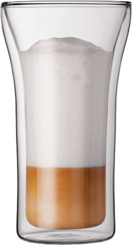 Набор стаканов со стальной ручкой Assam (4553-16) 350 мл 2 шт. Bodum 