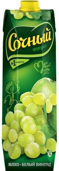 Нектар Сочный Яблоко-виноград белый 1л 