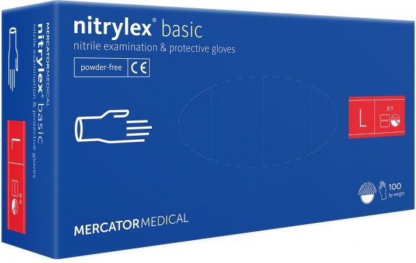 Перчатки медицинские NITRYLEX RD30105004 blue р.L 100 шт./уп.