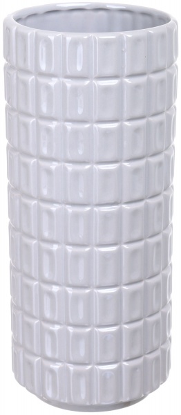 Ваза керамічна сіра Fest Stone 13x13x30 см