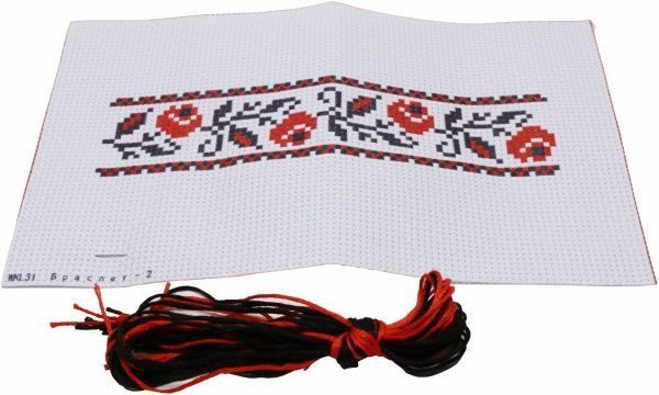 Набор для вышивания Браслет Розы  175x45 мм Діамантові ручки