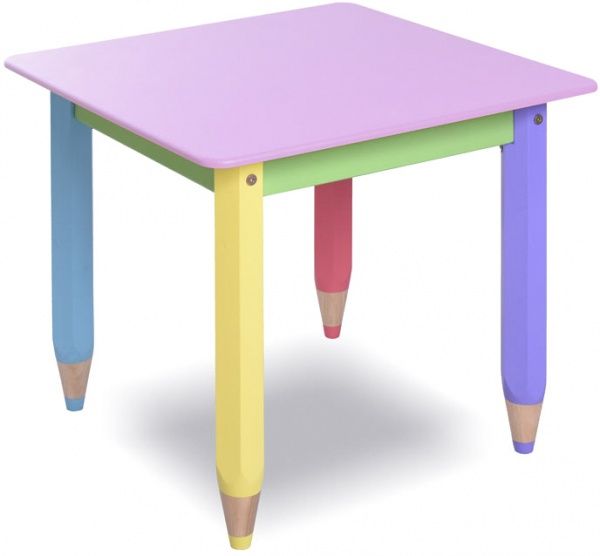 Столик Sweet baby Карандашики с пеналом 60x60 см розовый 100018