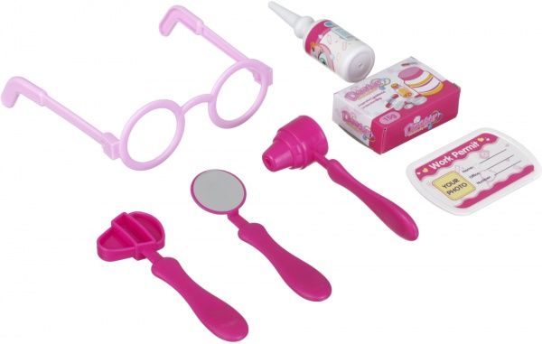 Ігровий набір лікаря у валізі 12 предметів рожевий 660-13