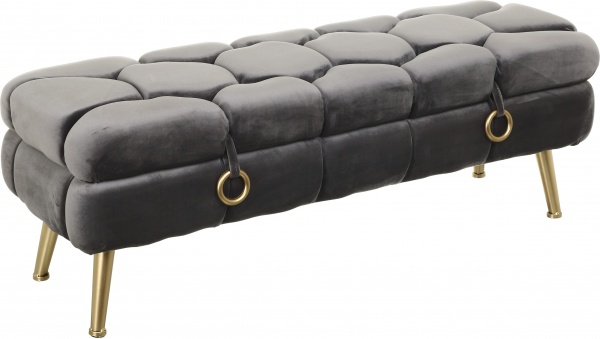 Сундук-пуф Royal BG темно-серая 120х40х40 см 