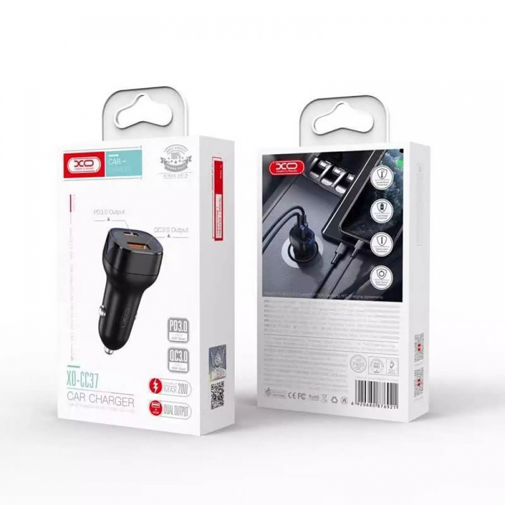 Автомобильное зарядное устройство 3 А (CC37.black)