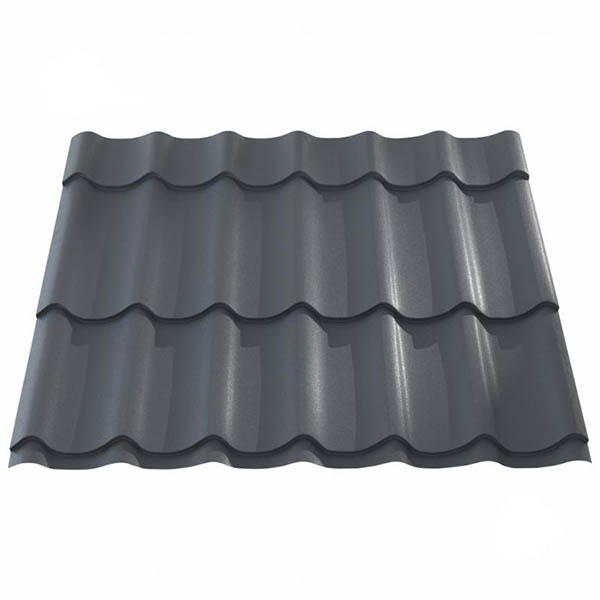 Металлочерепица матовая PSM 1180x1200 мм RAL 7024 графитовая
