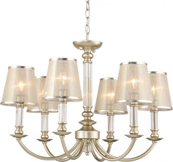 Люстра подвесная Victoria Lighting Valeria/SP6 6x40 Вт E14 бронза 