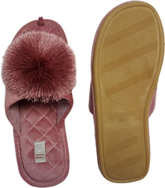 Тапки домашние Gemelli Шар 1 р. 36 розовый 