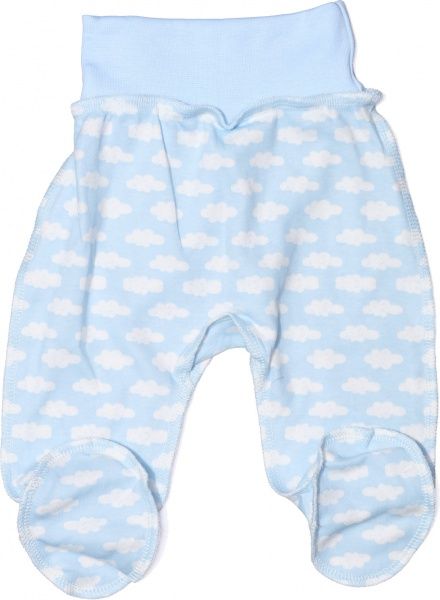 Ползунки Bambinelli Тучки р.56 белый с голубым 