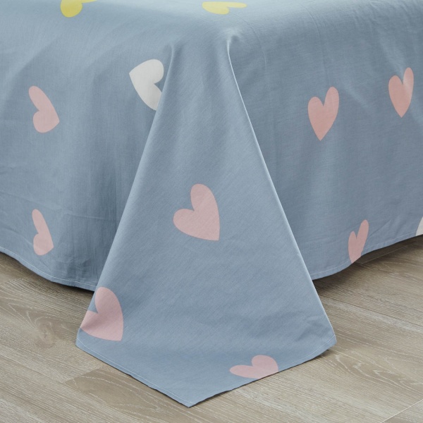 Комплект постільної білизни Fat cats сімейний синій із малюнком La Nuit 