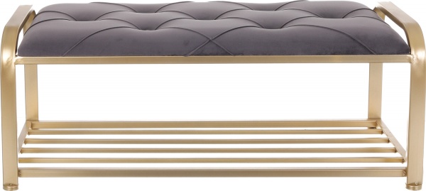 Банкетка Calzado 80x30x36 см темно-сіра