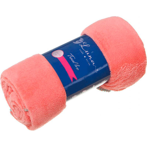 Плед Luna Travel 125x170 см кораловий