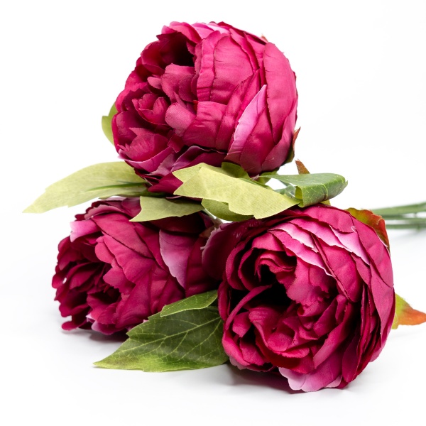 Букет Півонія червоного кольору 28 см Девілон