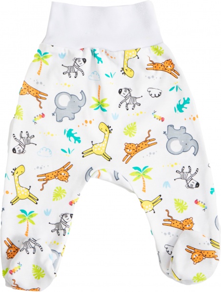 Ползунки ясельные GABBI PLZ-23-1 р.68 белый с рисунком 13643 