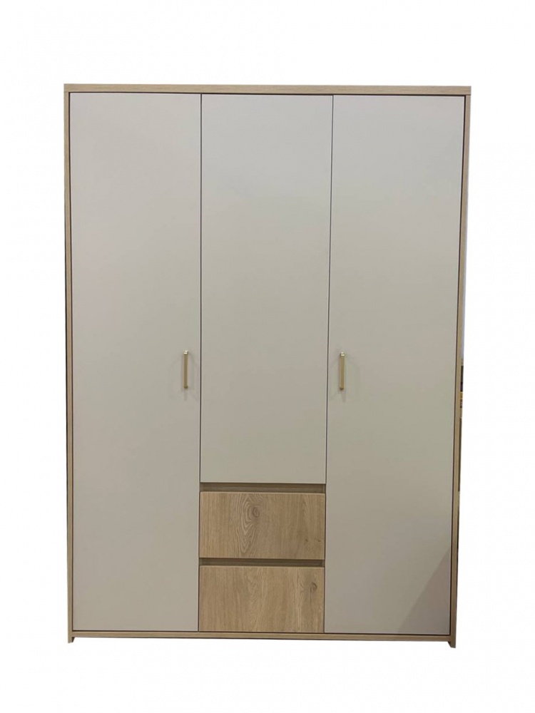 Шкаф для одежды Kartissa Макадамия 3д2ш 2065х1420х510 мм дуб кремона торро / макадамия