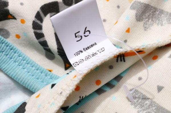 Боди Bambinelli Котики р.56 бежевый с принтом 