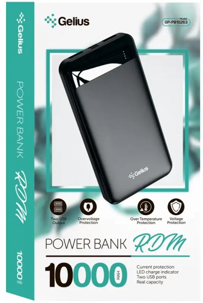 Дополнительная батарея Gelius Pro RDM GP-PB10263 10000 m/Ah black 