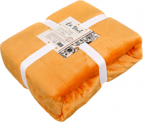 Плед Frannel Solid 220x200 см помаранчевий La Nuit 