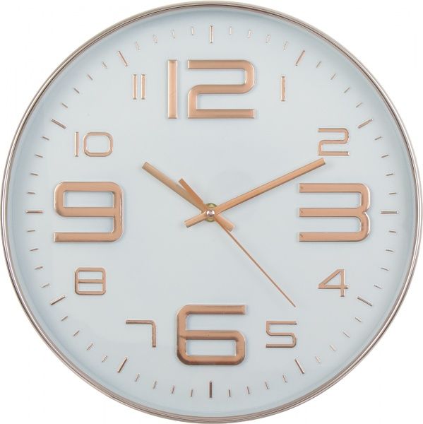 Часы настенные Модерн 30,5 см розовое золото