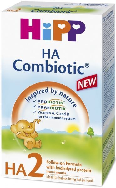 Сухая молочная смесь Hipp гипоаллергенная HA Combiotic 2 350 г 9062300133575
