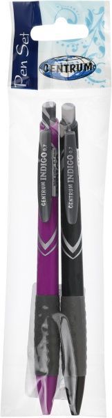 Набор ручек шариковых Centrum Silver синий 83879-2 