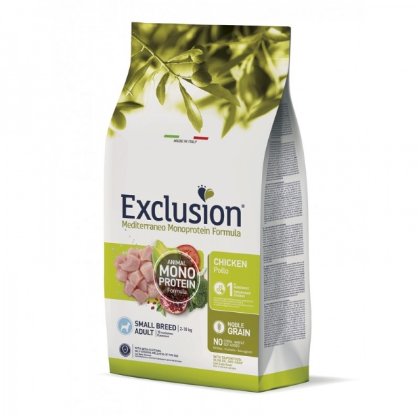 Корм сухий для дорослих собак для малих порід Exclusion Adult Chicken Small Breed курка 2 кг