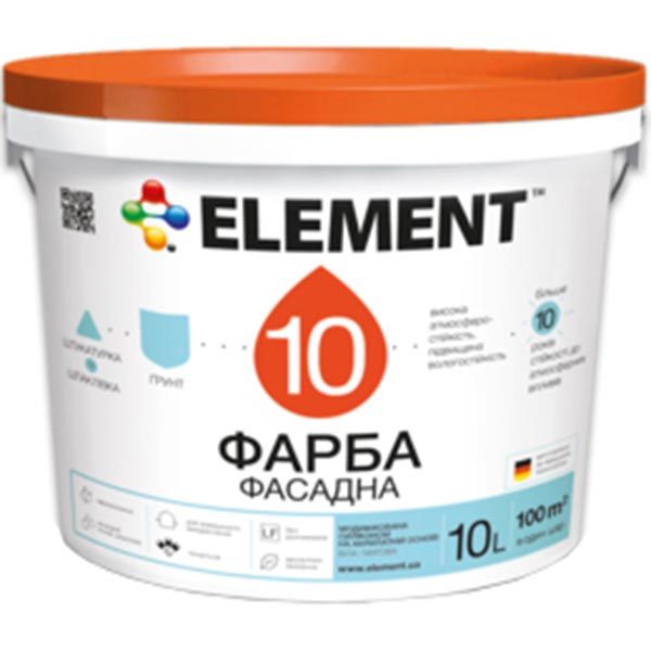 Краска Element 10 белый 10л