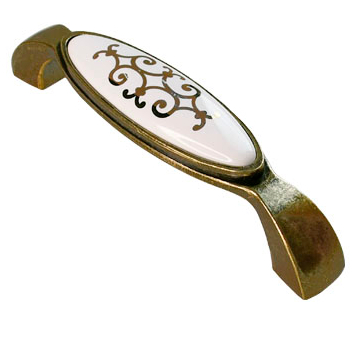 Меблева ручка скоба Kerron SF-100-128 OAB 128 мм зістарена бронза