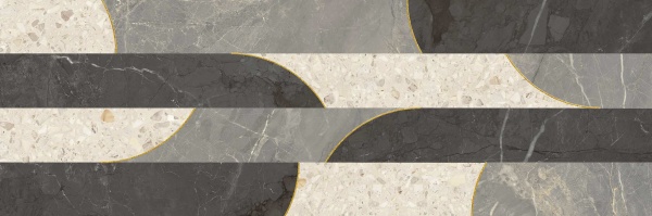 Плитка Ceramika Paradyz Magical Time Grey Decor Ret Mat. 29,8х89,8 