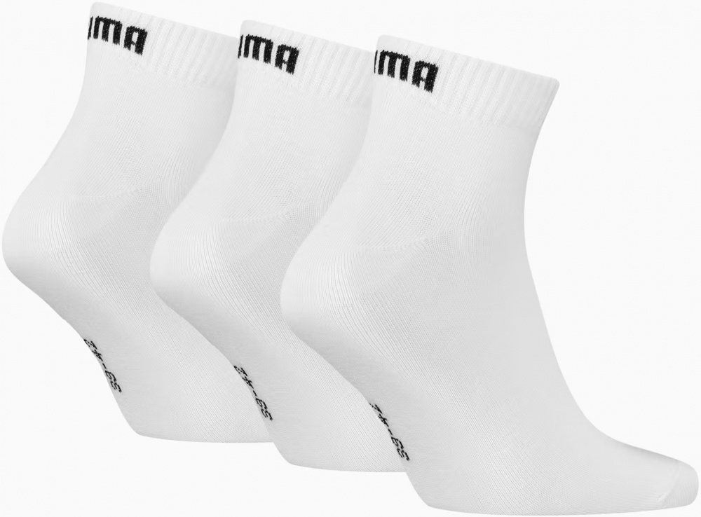 Носки Puma PUMA UNISEX QUARTER PLAIN 3P 93858909 р.35-38 белый