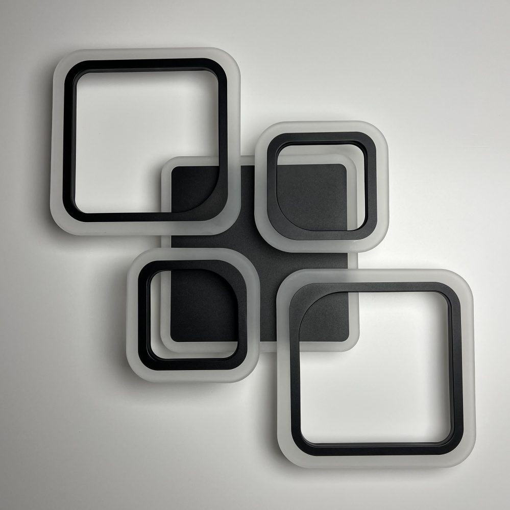 Люстра світлодіодна Luminaria 90 Вт LED-модуль чорний OVAL RGB 90W 5S BLACK