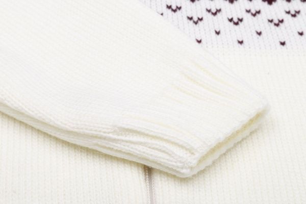 Жакет Mari-Knit р.134-68 белый с бордовым 827 