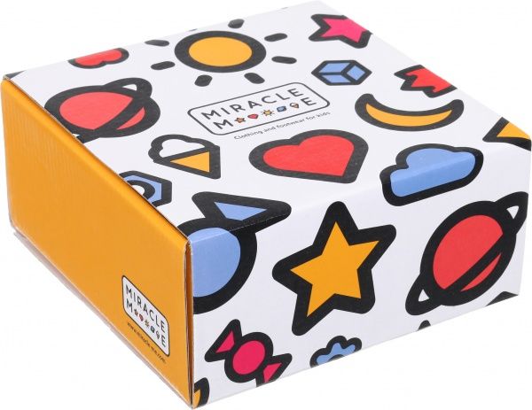 Пінетки дитячі MiracleMe 1615 р. 20 жовтий із білим 