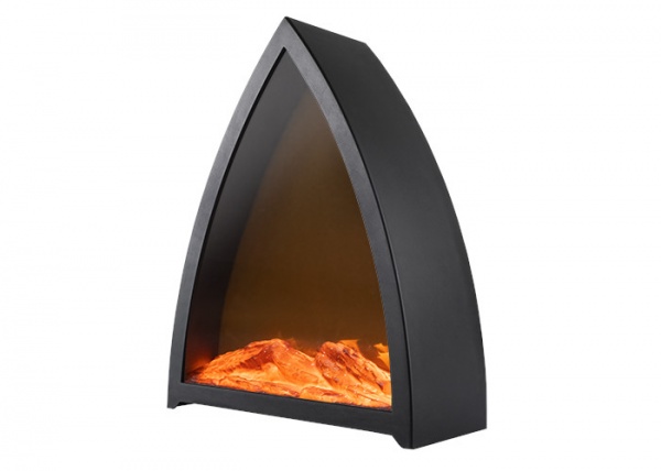 Настільна лампа декоративна ФАZА Камін FL-H37USB чорний 5034419 