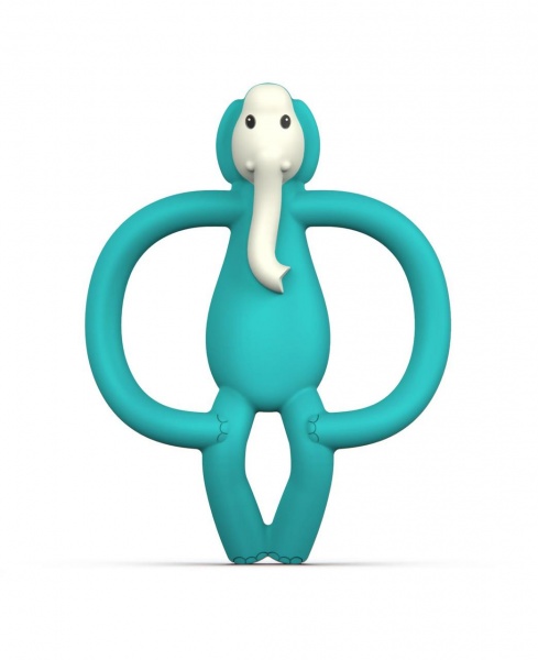 Прорізувач Matchstick Monkey Слон бірюзовий 11 см (MM-E-001)