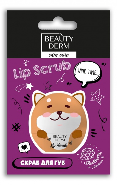 Пилинг-скраб для губ Beautyderm с маслом ши и витамином Е 75 мл