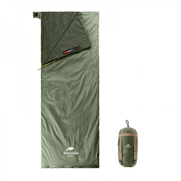Спальный мешок Naturehike сверхлегкий Lightweight Summer LW180 NH21MSD09, (-3 до +15°C), p. XL, коричневый, 205*85 см.