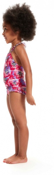 Купальник Speedo LTS DIGI FRILL TRSP IF PINK/PURPLE 8-00314614807 р.152 разноцветный