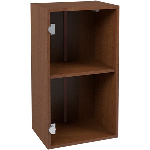 Шкаф верхний МС Дуб родос В 40/72/30 орех лесной рамочный Грейд