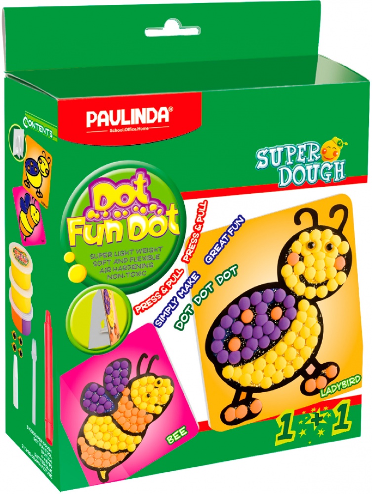 Набір для творчості Paulinda маса для ліплення Dot Fun Dot Бджілка P62-081408