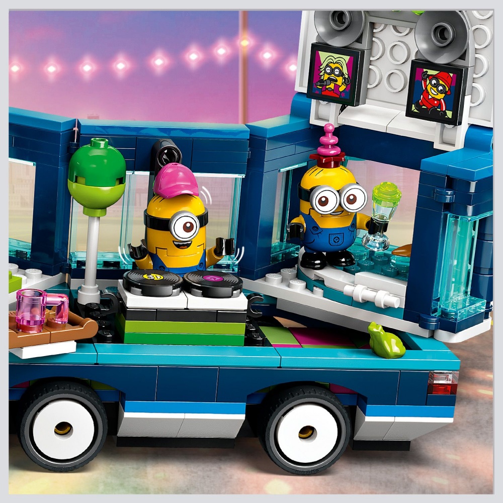 Конструктор LEGO Minions Музичний автобус для вечірок Посіпак 75581